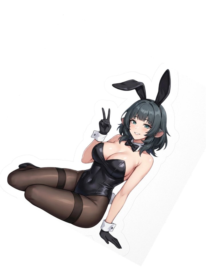 Jane Doe bunny suit sticker product image (6)