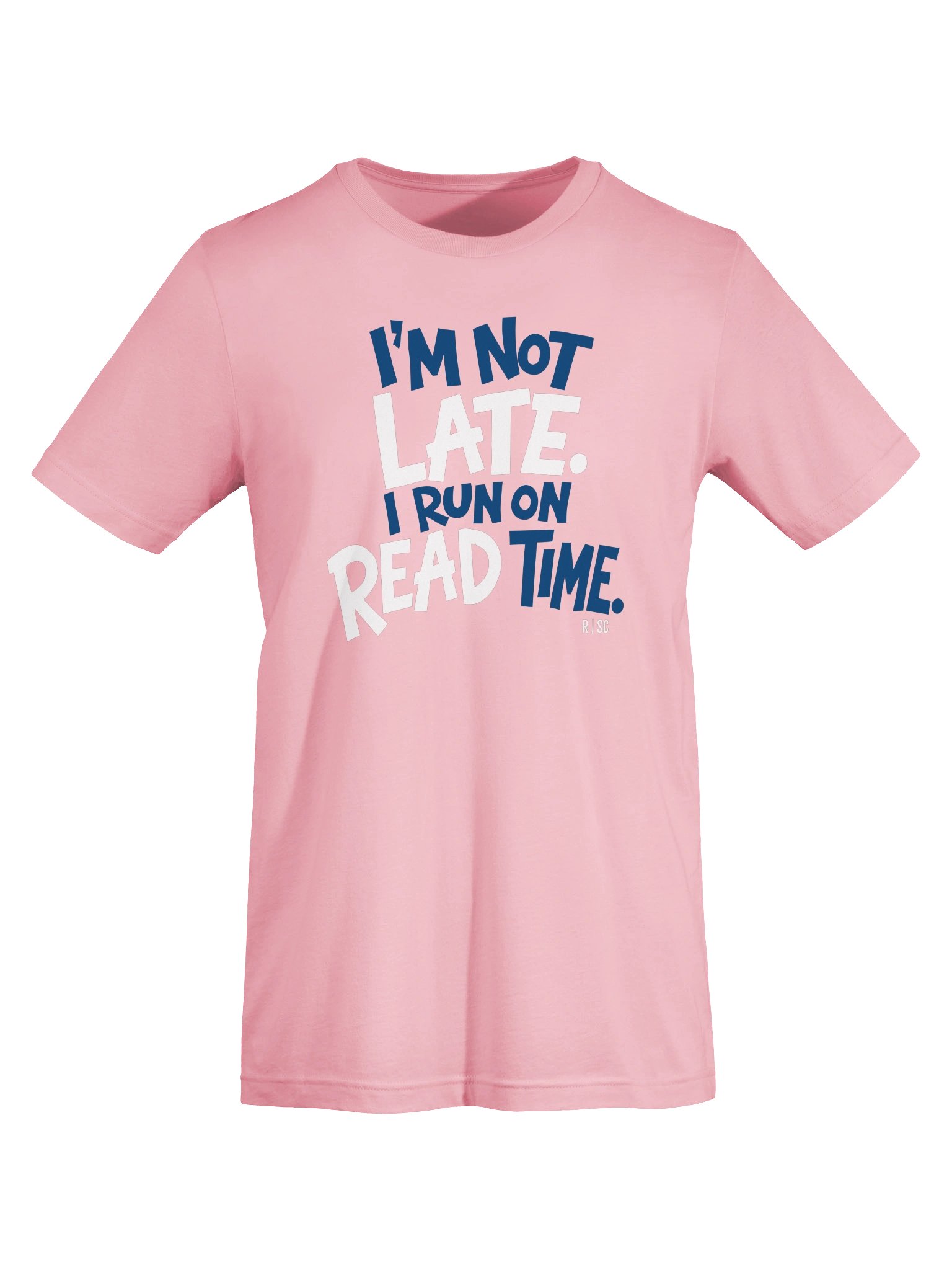 Read Time T-Shirt (White & Blue) product image (45)
