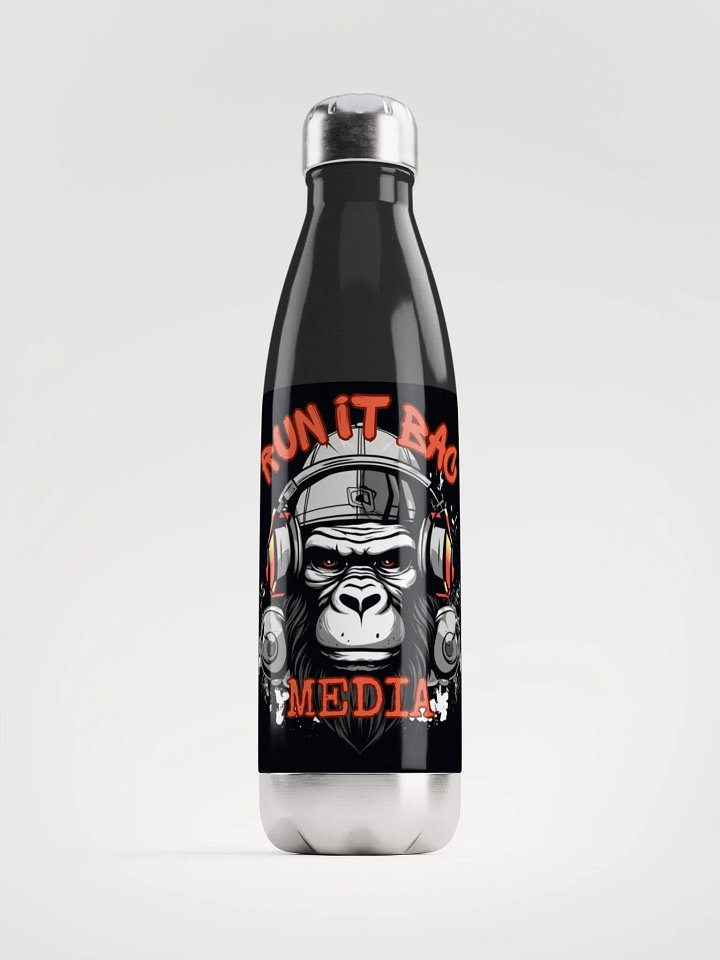 RUN It BAC Media Water Bottle Black product image (1)