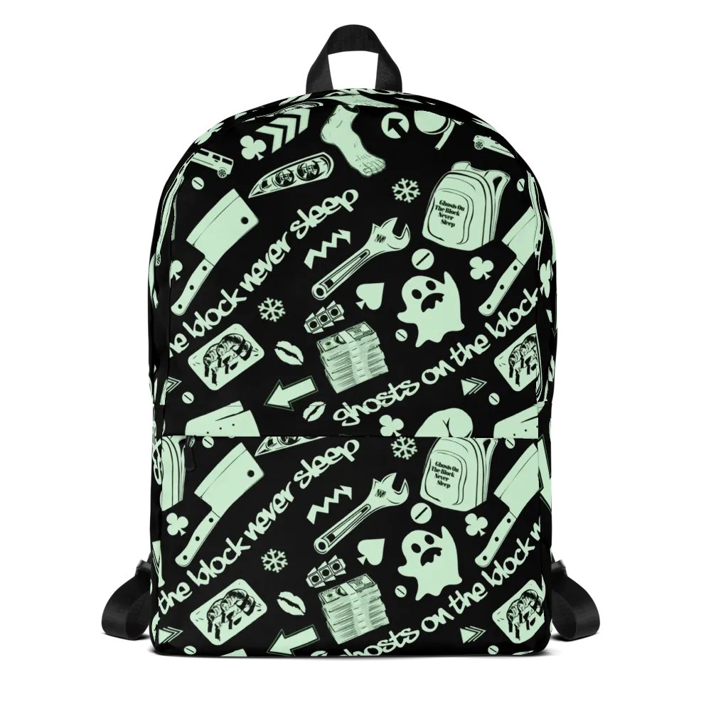 A8M - Ghosts On The Block Never Sleep Bookbag (Creamy April) product image (1)