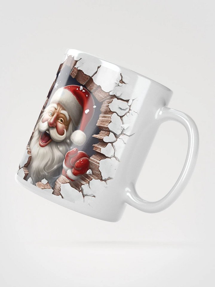 Santa's Peek-a-Boo 3D Christmas Mug - Double the Joy! product image (2)