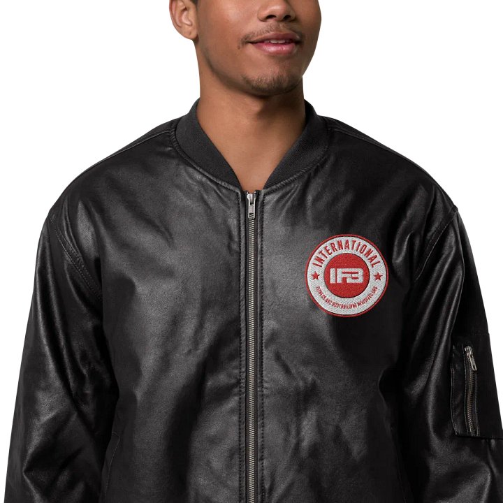 IFBNewsfeed.Org's Threadfast Apparel Faux Leather Bomber Jacket product image (1)