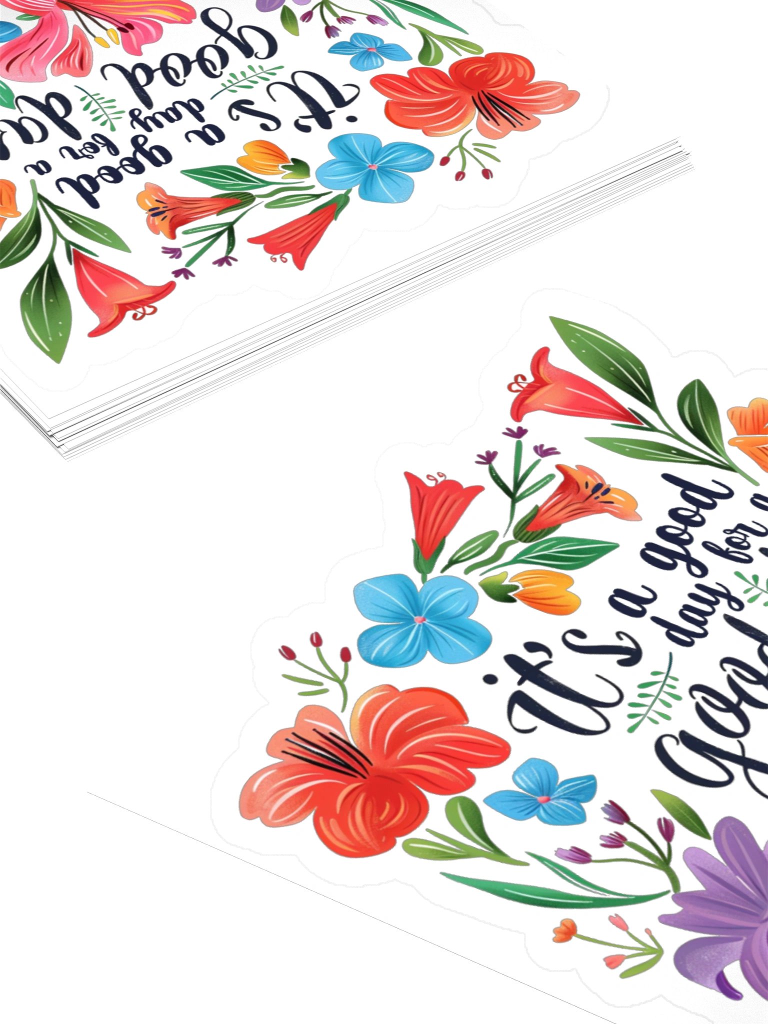 It’s a Good Day Floral Kiss Cut Sticker product image (10)