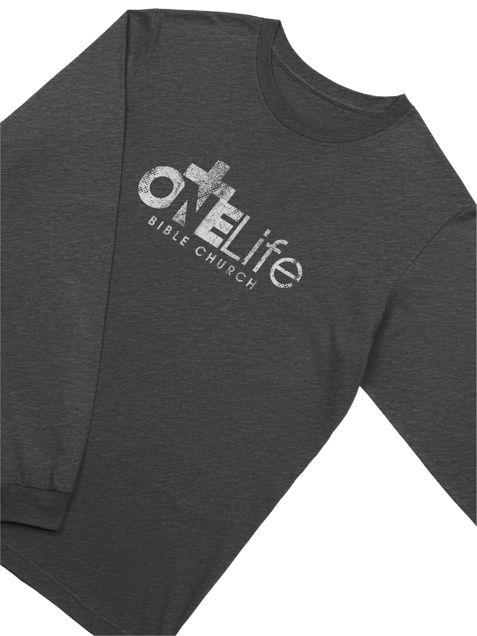 OneLife Logo Longsleeve | Grunge 1-Color product image (2)