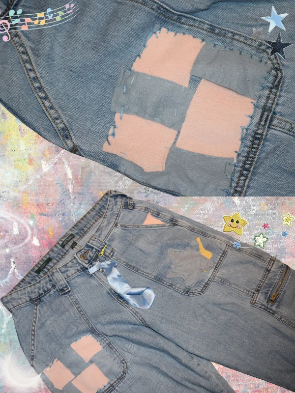 Pastel Patchwork Jeans product image (8)