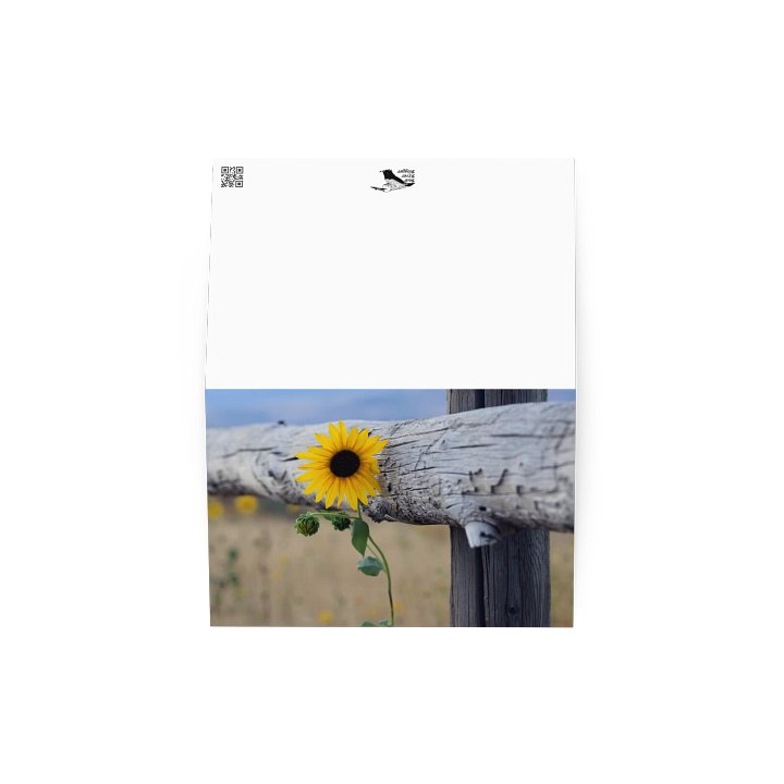 Sunflower Against A Fence Greeting Card product image (2)