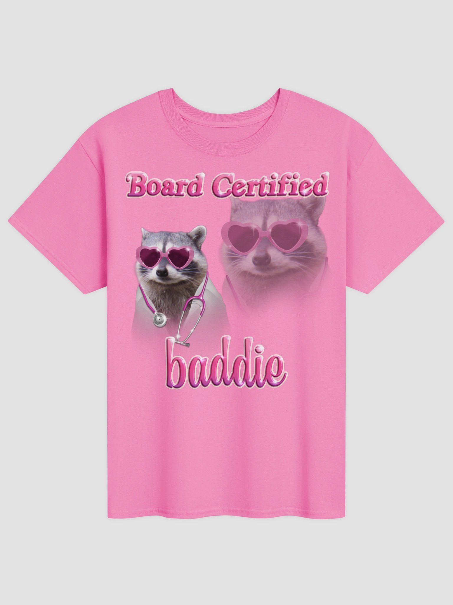 Board Certified Baddie - Doctor Raccoon T-shirt product image (2)
