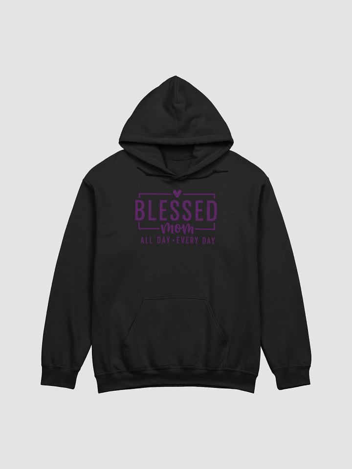 Blessed Mom Hoodie | Cozy Script & Heart Design | Everyday Motherhood Comfort product image (1)