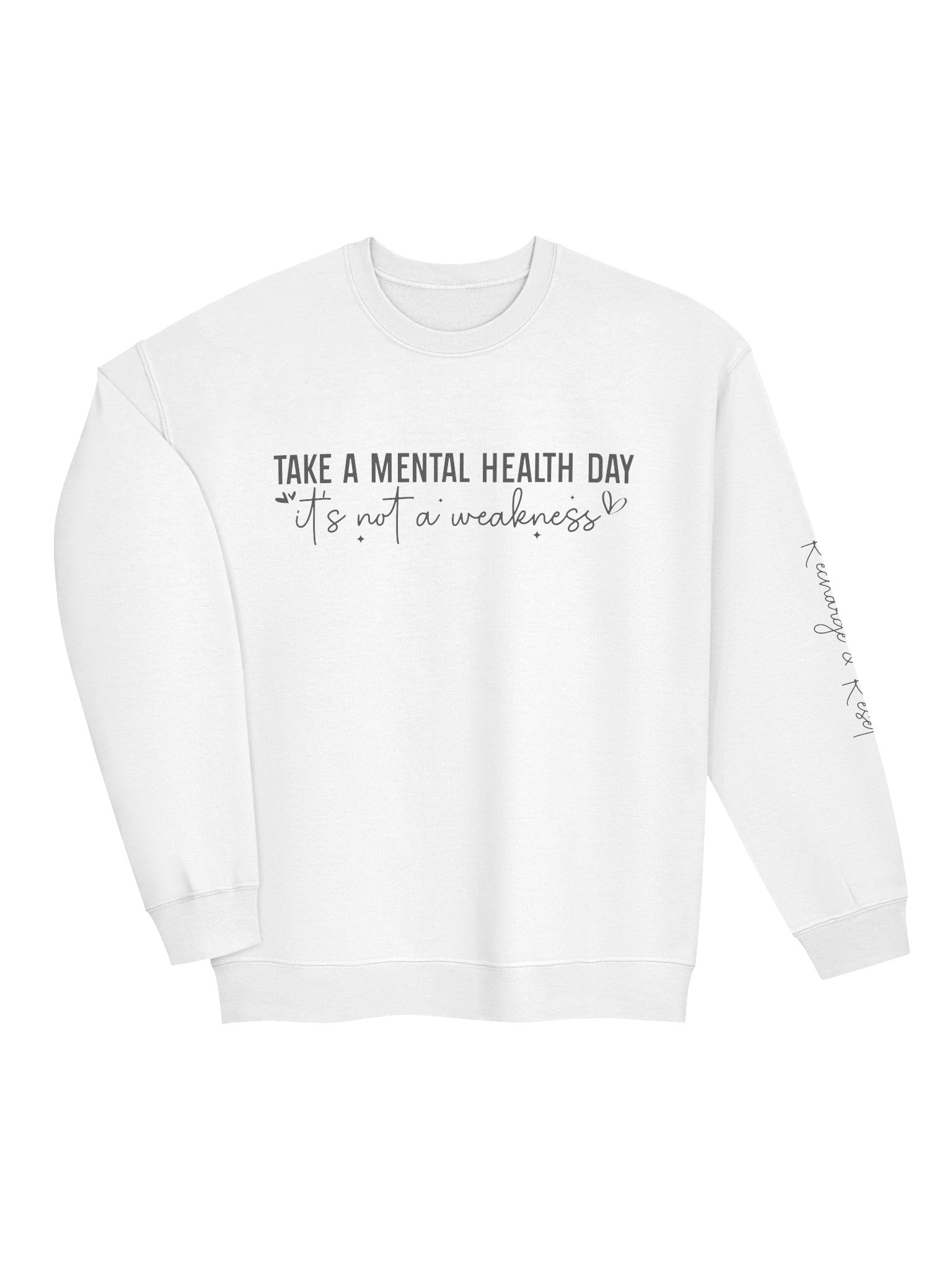 Take A Mental Health Day- It's Not Weakness Mental Health Awareness Sweatshirt product image (34)