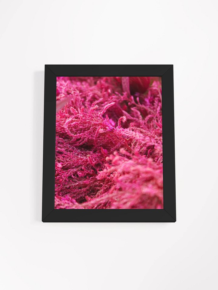 Pink Fluffy Botanical Framed Paper Poster product image (2)