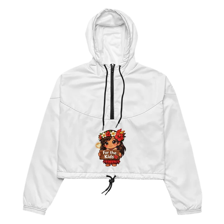 For the Kids Floral Girl Cropped Windbreaker product image (3)