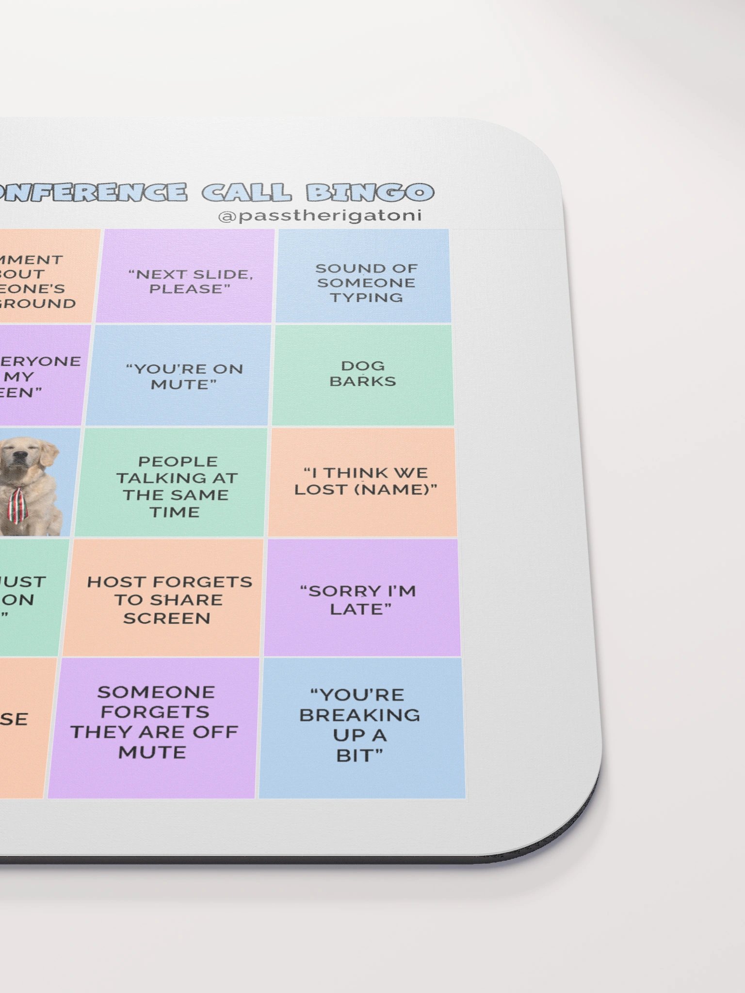 Rigatoni's Conference Call Bingo Mouse Pad product image (6)
