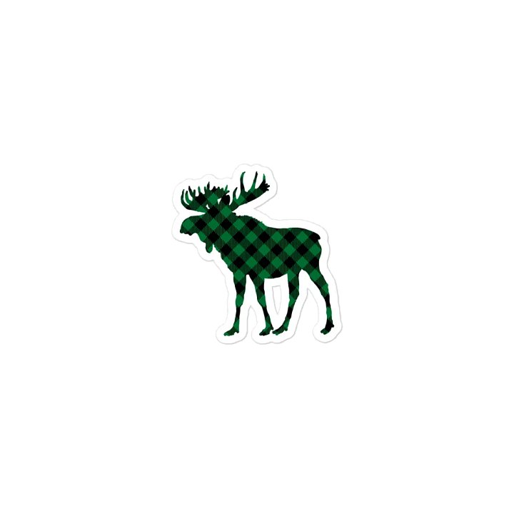 Green Plaid Moose product image (1)
