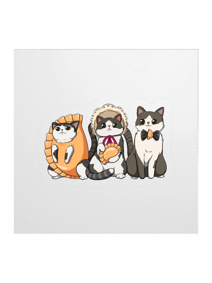Pierogi Kitties Cut out stickers product image (1)