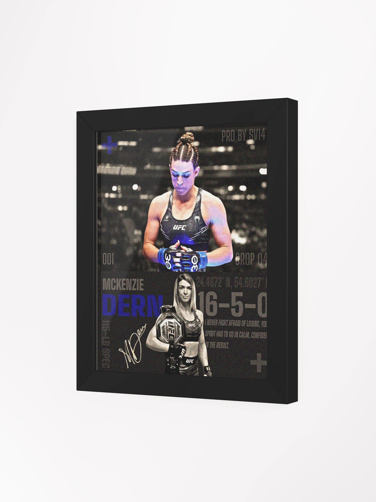 24' SIGNED MACKENZIE DERN FRAME product image (3)