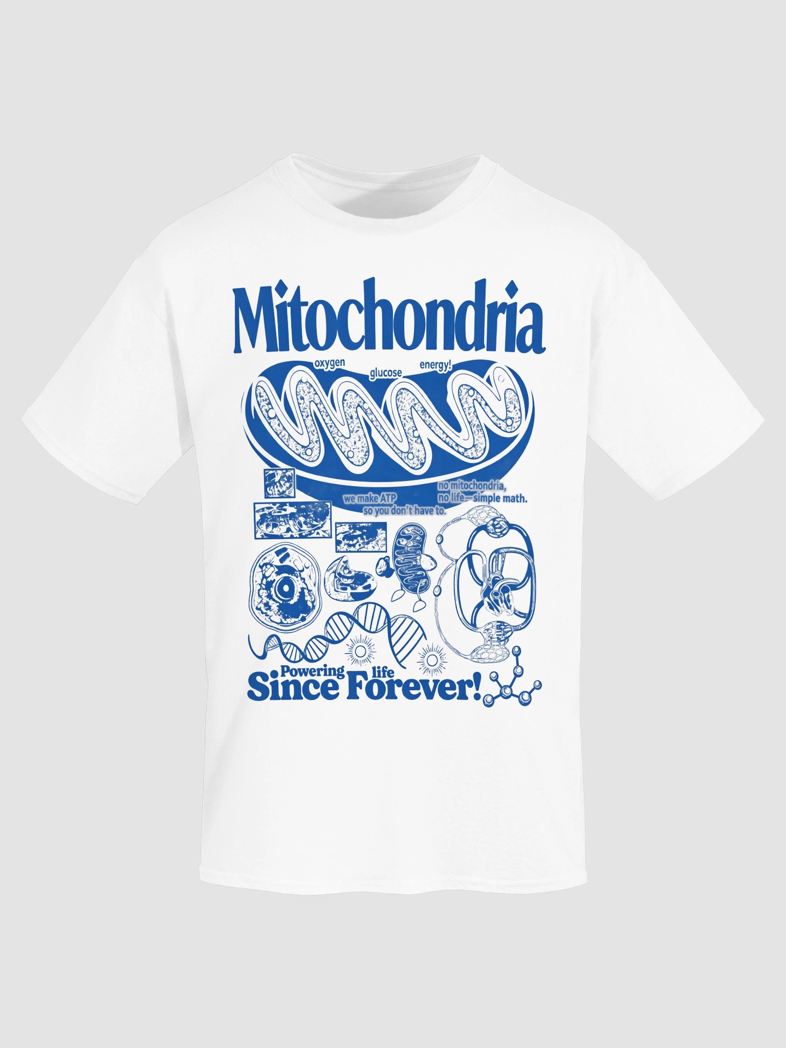 Mitochondria Vintage Science Shirt - Retro Biology ATP Graphic Tee product image (4)
