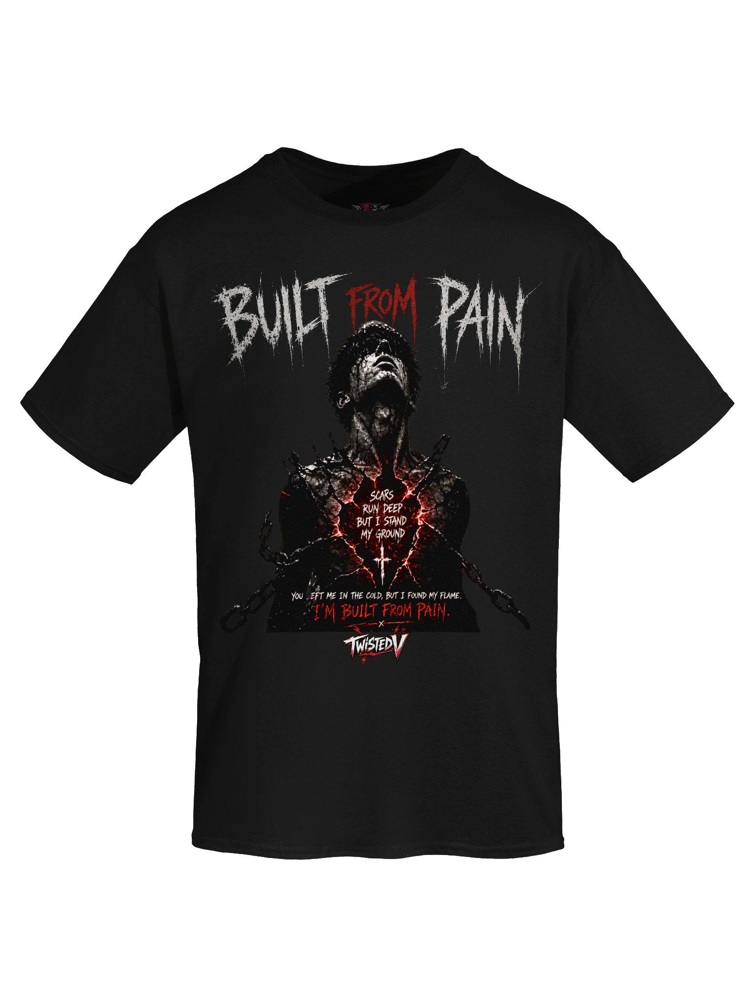 Built from Pain - Twisted V T-shirt product image (9)