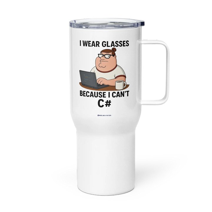 I Can’t C# Travel Mug product image (1)
