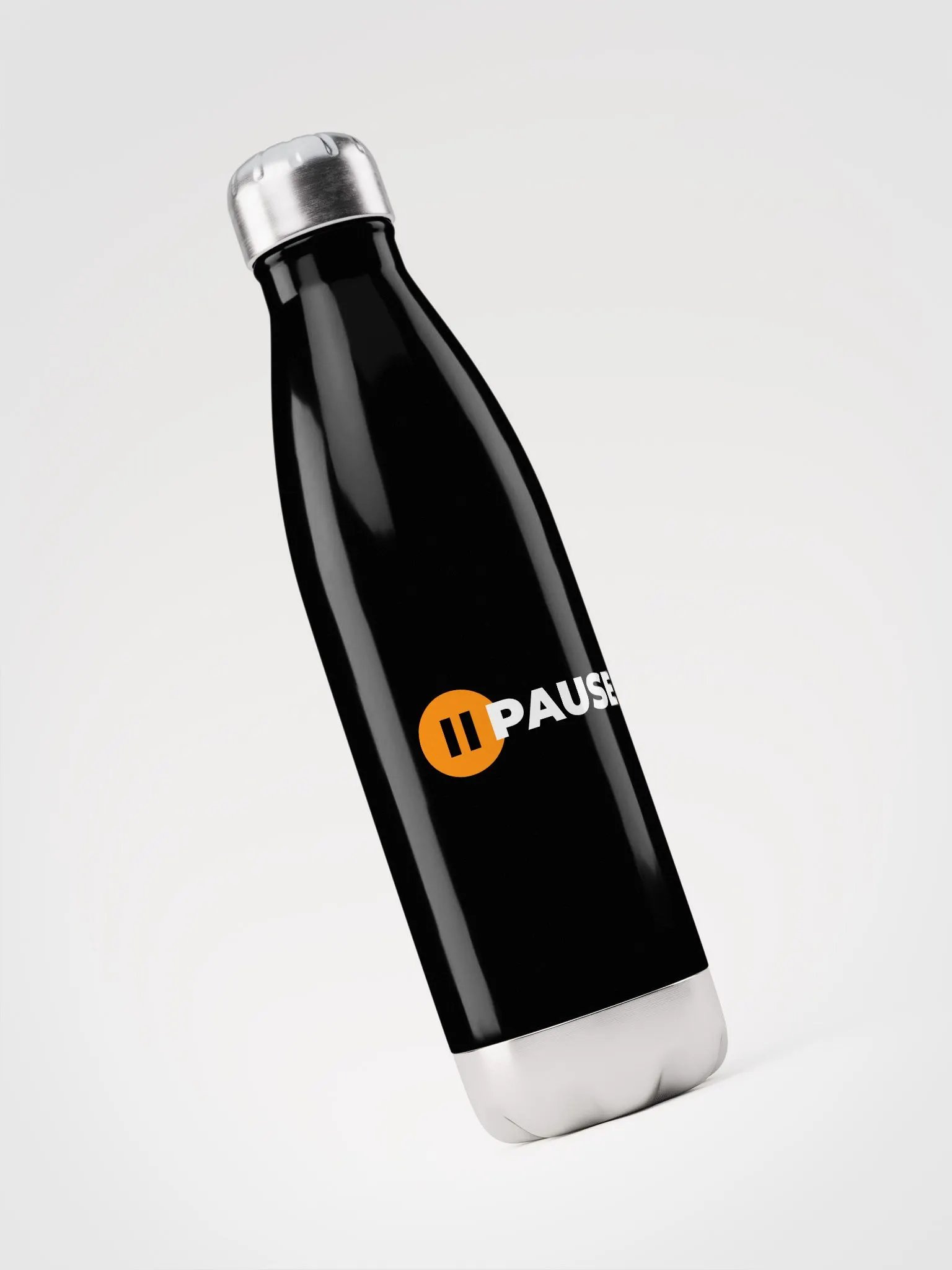 Black PauseAI Water Bottle product image (3)