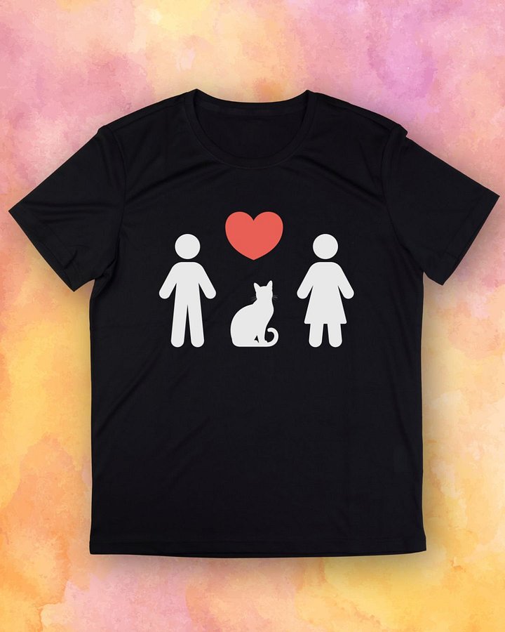 Man, Woman, and Cat T-Shirt product image (1)
