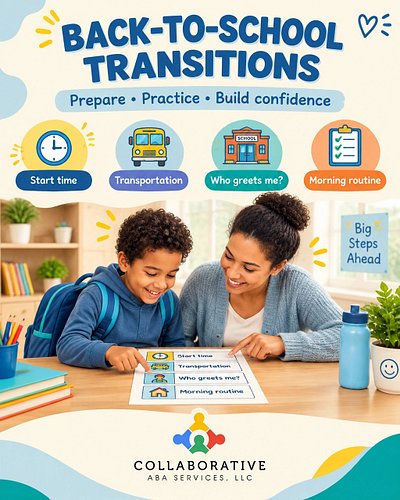 BACK-TO-SCHOOL TRANSITIONS 💙

Big changes can feel easier when we make the unknown more predictable. Our clinical team recomm...