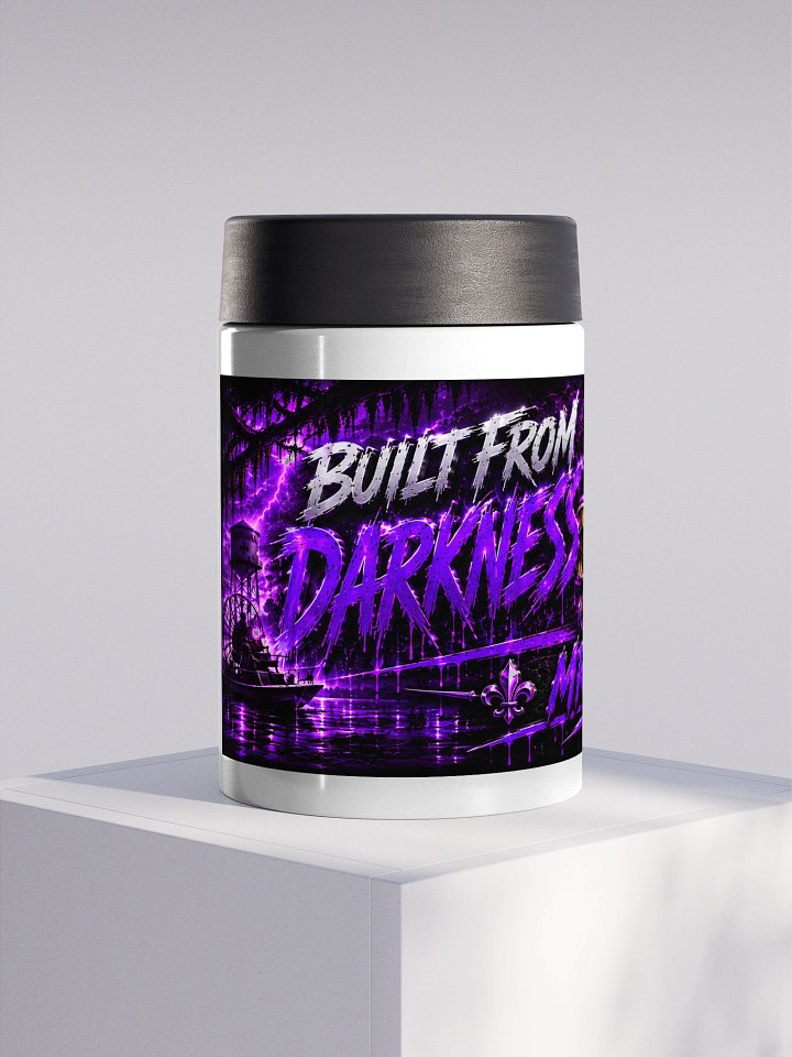 ⚜️ Built From Darkness. Driven By Light. Stainless Steel Koozie ⚜️ product image (1)