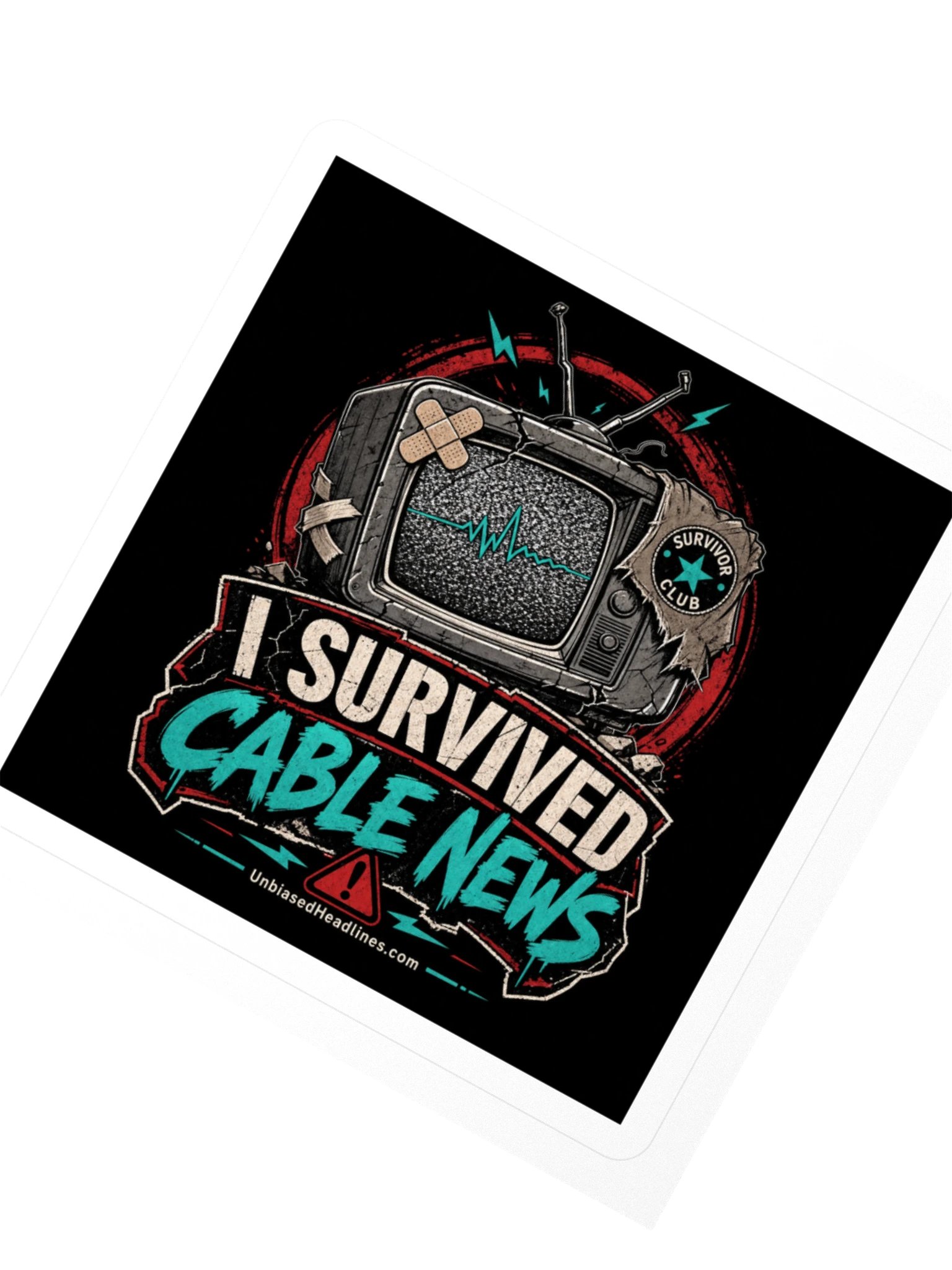 I Survived Cable News Sticker product image (2)