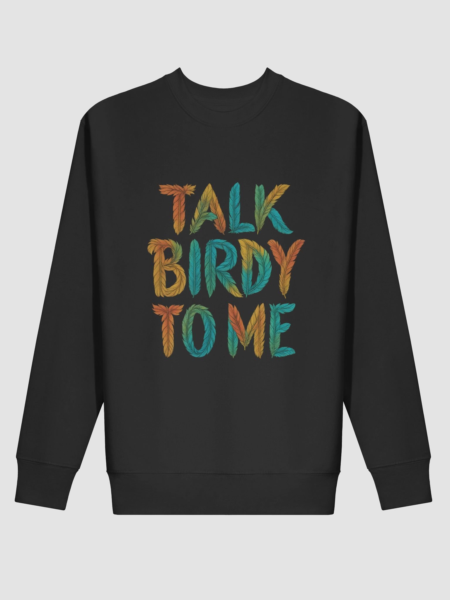 Talk Birdy to Me Sweatshirt | Cozy Bird Watching Crewneck for Bird Lovers, Ornithologists & Nature Enthusiasts | Funny Retro Wildlife Gift product image (2)