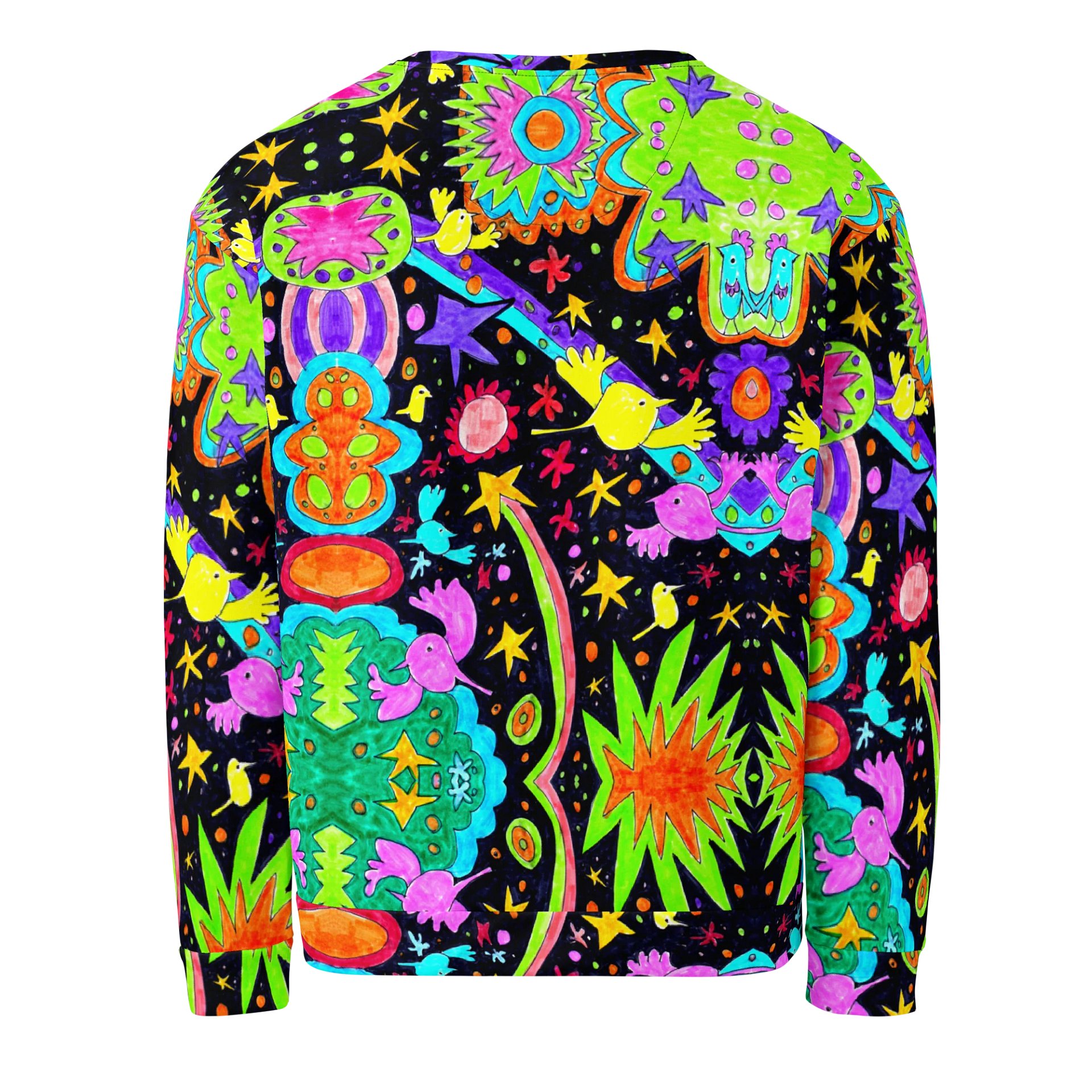 Abstract Cosmic Doodle Art Unisex Recycled Sweatshirt product image (3)