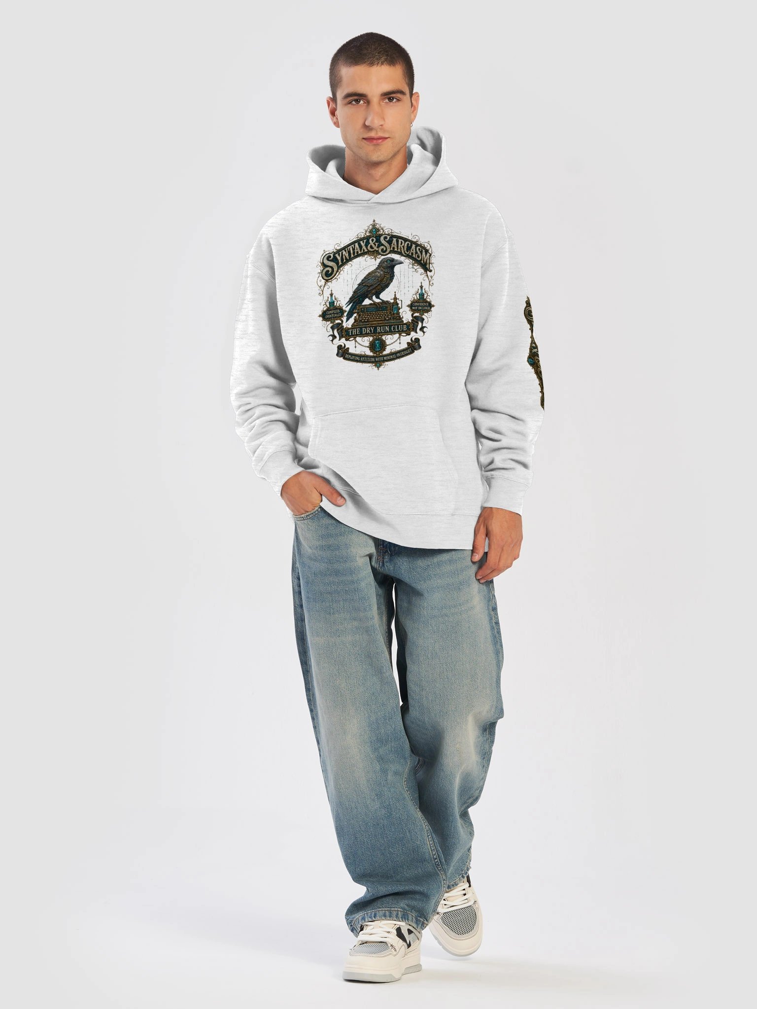 Syntax & Sarcasm Dry Run Club Premium Oversized Hoodie product image (51)