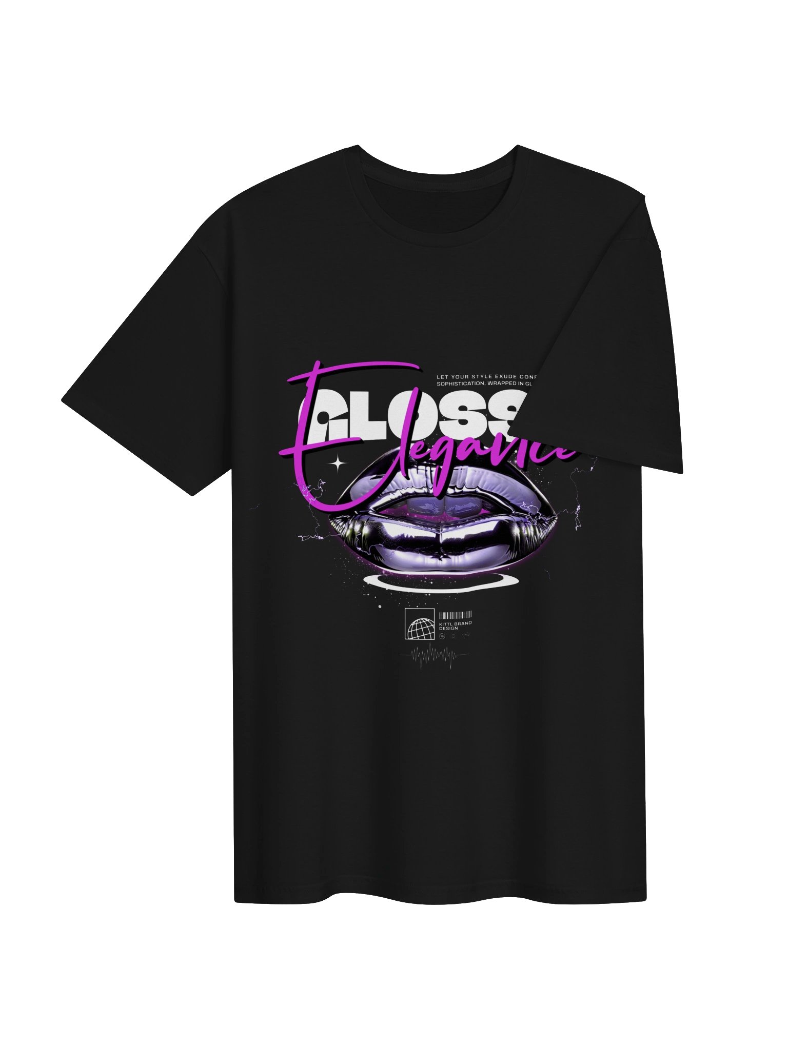 Glossy Elegance Lips Graphic Unisex Softstyle T-Shirt product image (3)