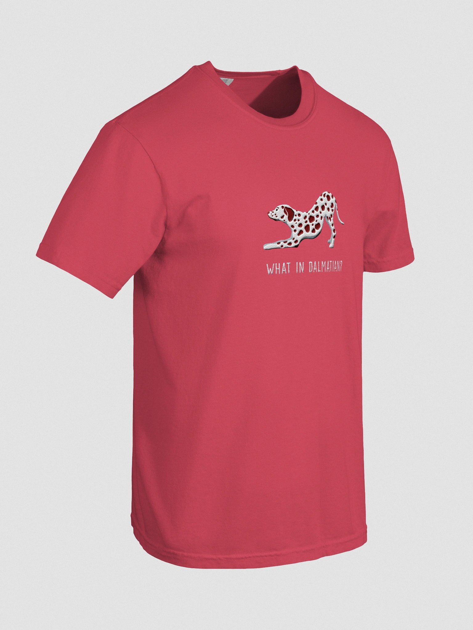What in Dalmatian? T-Shirt(Embroidered) of a Dalmatian(Liver) product image (11)