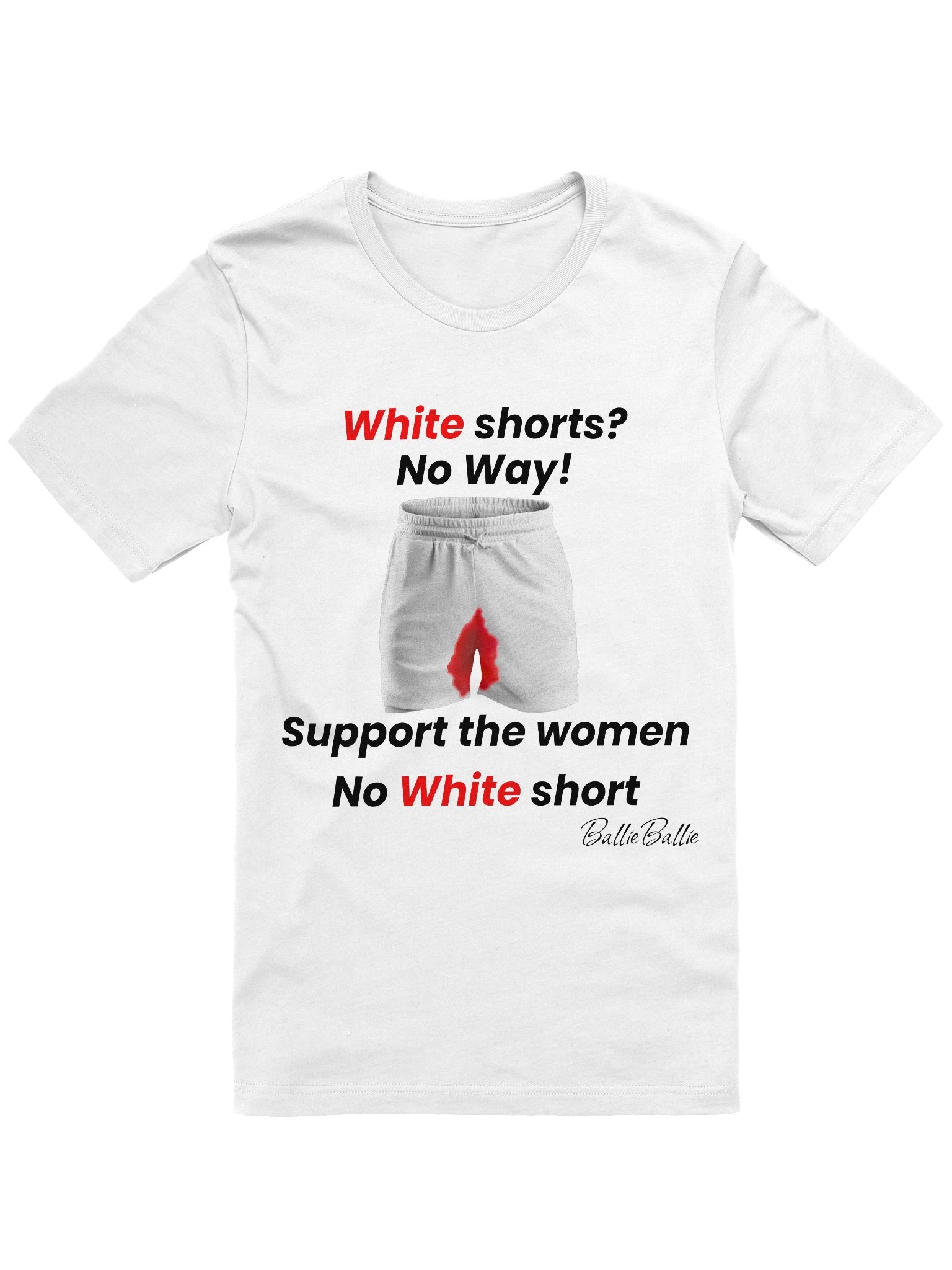 White short? No Way! Support the women No white short product image (1)