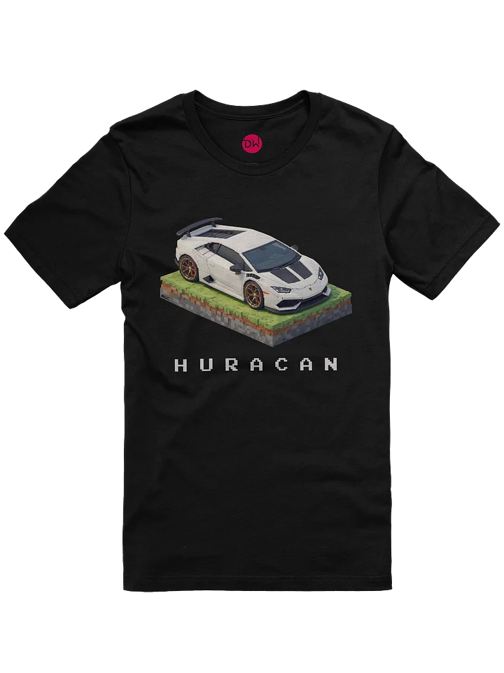 White Lamborghini Huracan Shirt (Pixel, Retro, Minecraft) product image (4)