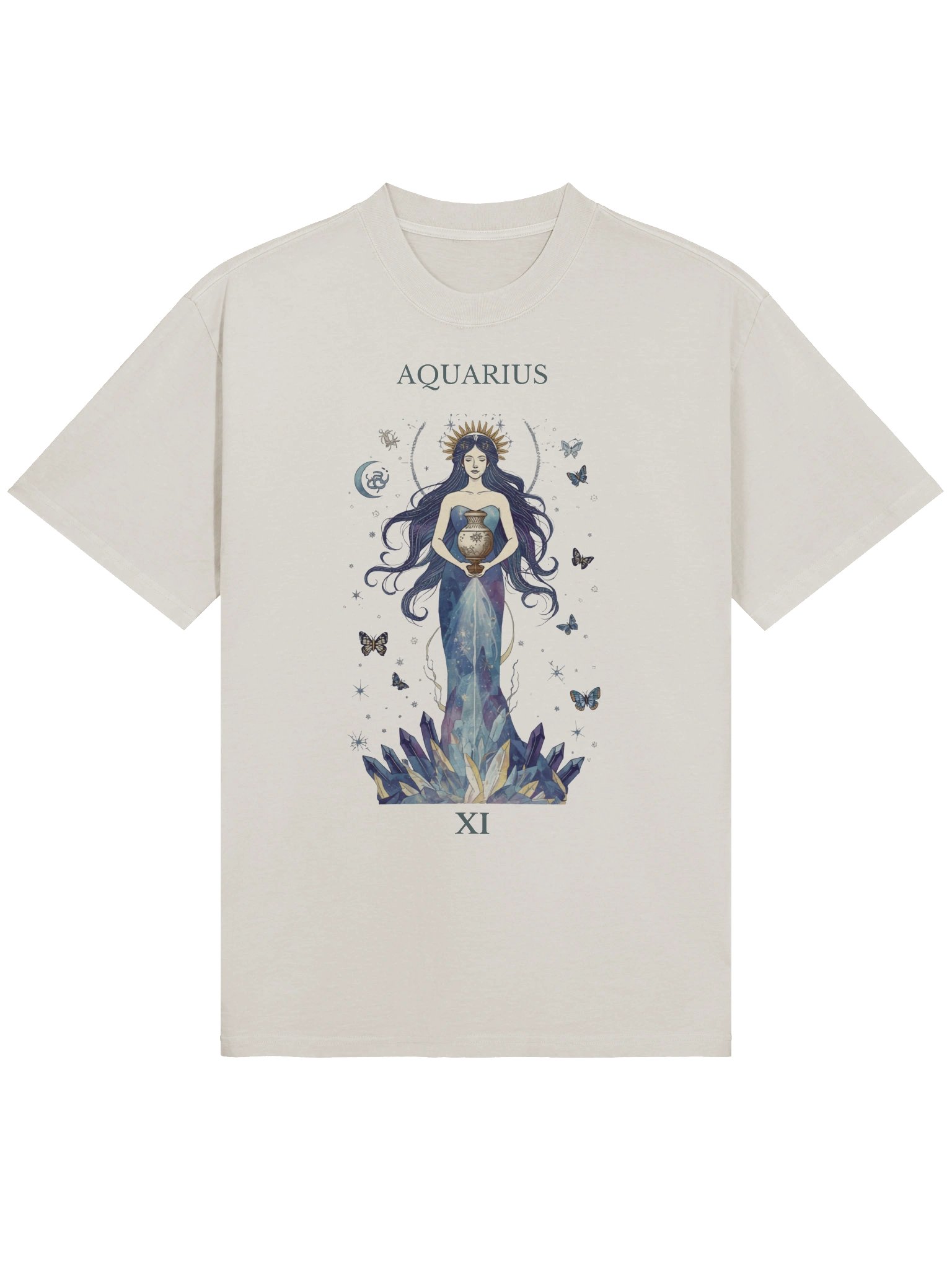 Aquarius Zodiac Water Bearer Celestial Woman Astrology Star product image (1)