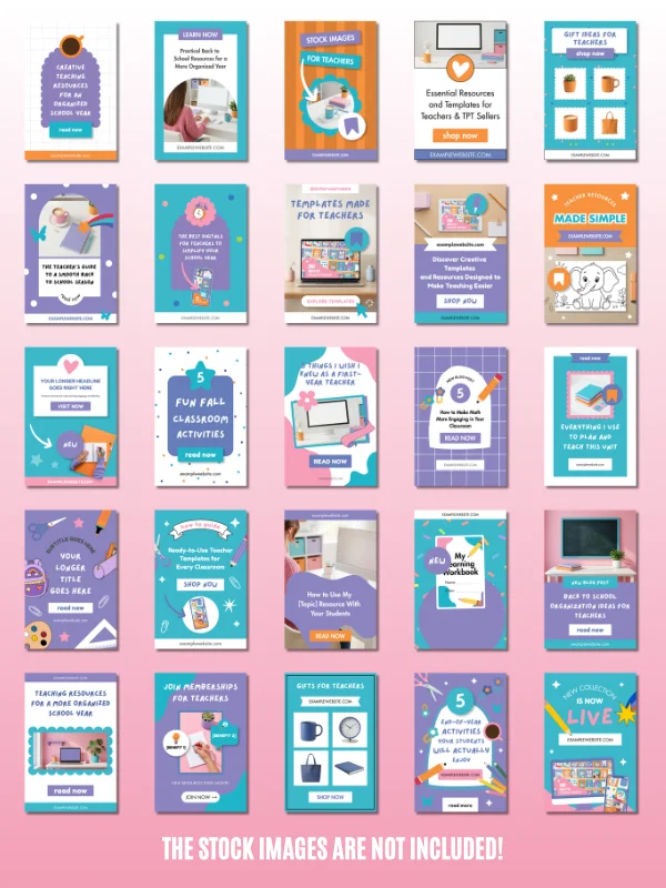 Pinterest Pin Templates for TPT Sellers product image (3)