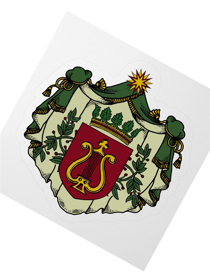 Elven Minstrels’ Crest Kiss Cut Sticker product image (4)