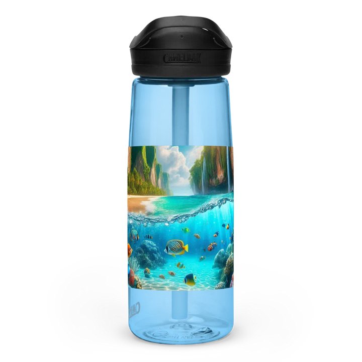 Tropical Oasis Sports Water Bottle | AI Design product image (1)