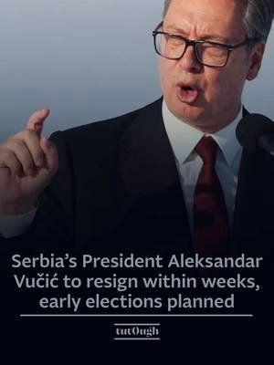 🇷🇸Serbian President Aleksandar Vučić has announced he will resign within weeks, paving the way for early presidential and parliamentary elections after 18 months of anti-government protests. The demonstrations began following the fatal Novi Sad railway station awning collapse in November 2024, which killed 16 people. Protesters have linked the disaster to wider concerns over governance and corruption, while the government rejects allegations of wrongdoing. Key developments: - Vučić said he would resign before his current term ends in 2027. - Early presidential and parliamentary elections will be held, although no dates have been announced. - Student-led protest groups and opposition parties plan to contest the elections. - Vučić said his party would prioritise tackling corruption, increasing pensions and strengthening public healthcare. Political analysts say the elections could reshape Serbia’s leadership, although Vučić has indicated he intends to remain active in politics. ℹ️  @Reuters  📸  Serbian President Aleksandar Vucic speaks during a rally in Belgrade, Serbia, June 27, 2026. REUTERS/Djordje Kojadinovic #Serbia #AleksandarVučić #Europe #Geopolitics #WorldNews