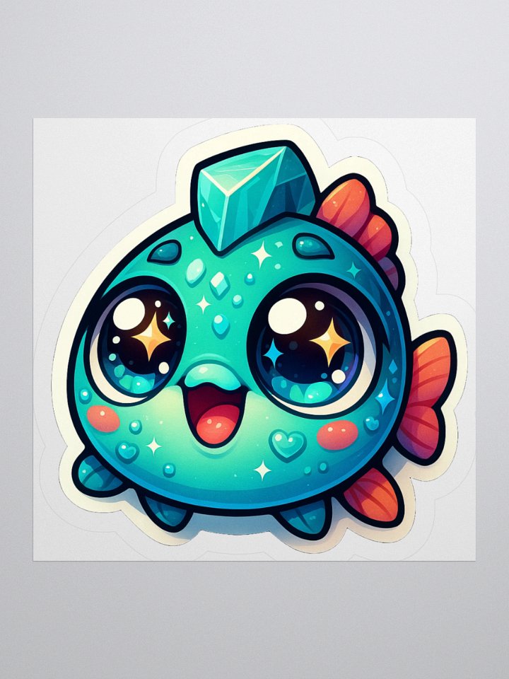 Amazonite Fish Kiss Cut Sticker product image (2)