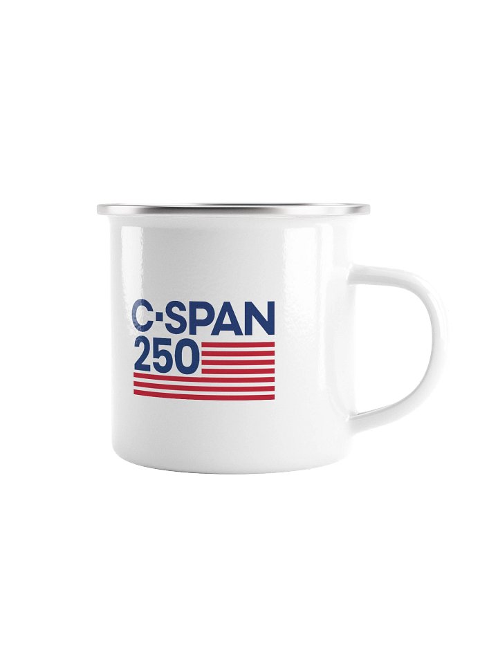 C-SPAN 250 Flag Enamel Mug product image (1)