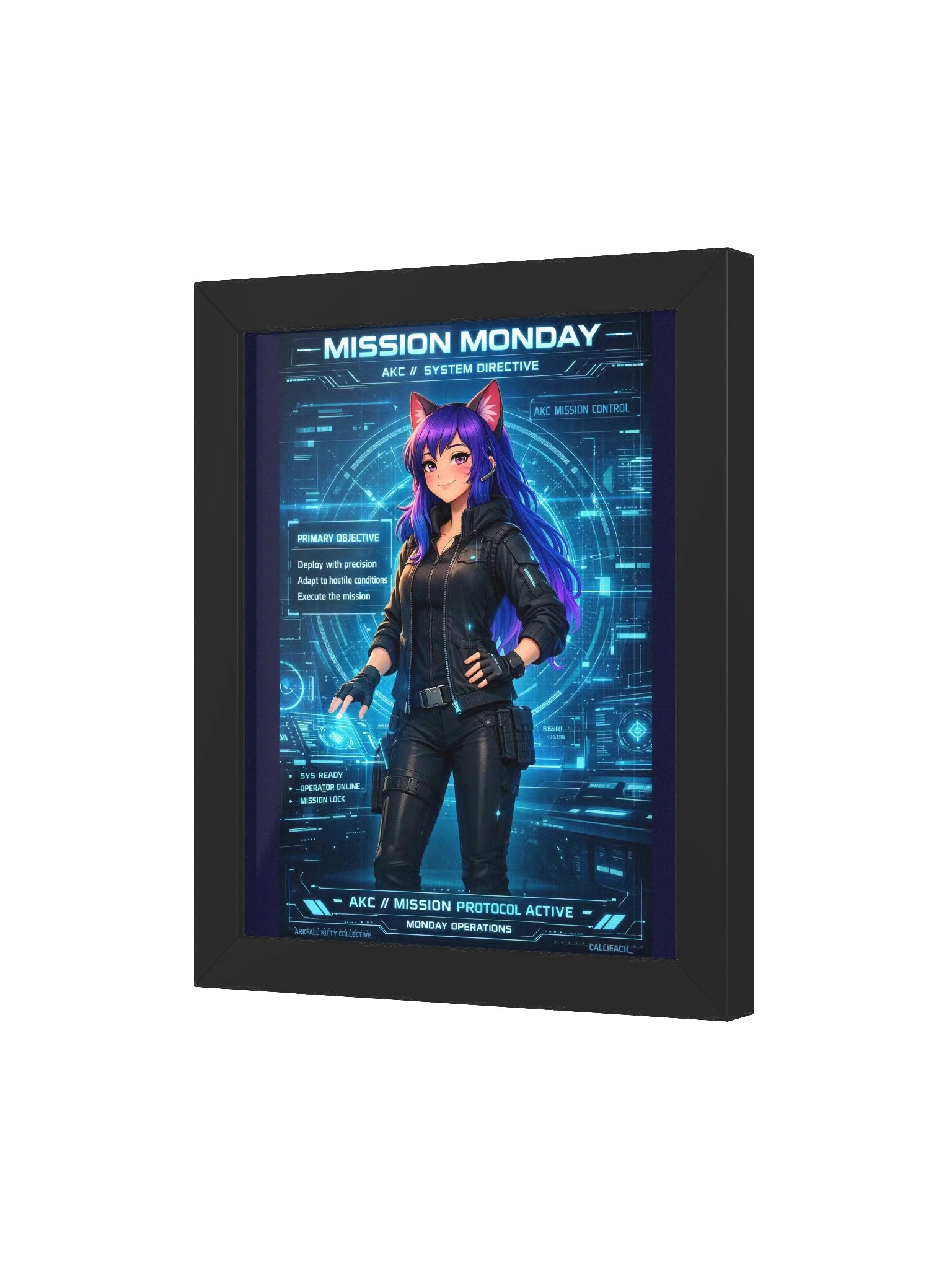 • AKC // Mission Monday Poster | AKC Themed Day Poster Series | Arkfall Kitty Collective Wall Art product image (3)