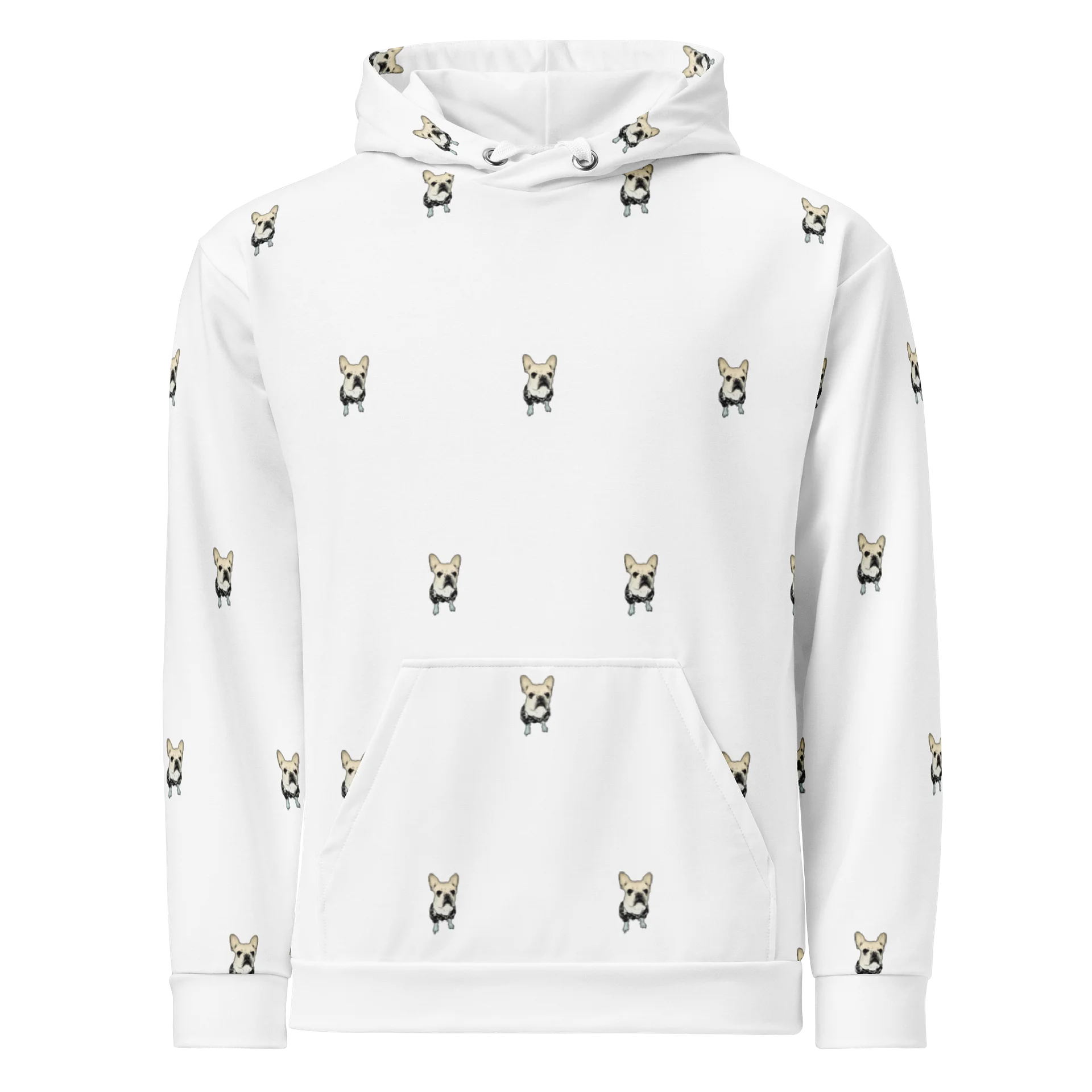 French Bulldog Hoodie | Pure White product image (1)