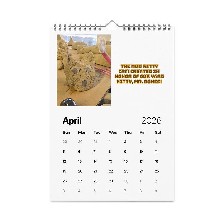 Mud Museum Calendar product image (1)