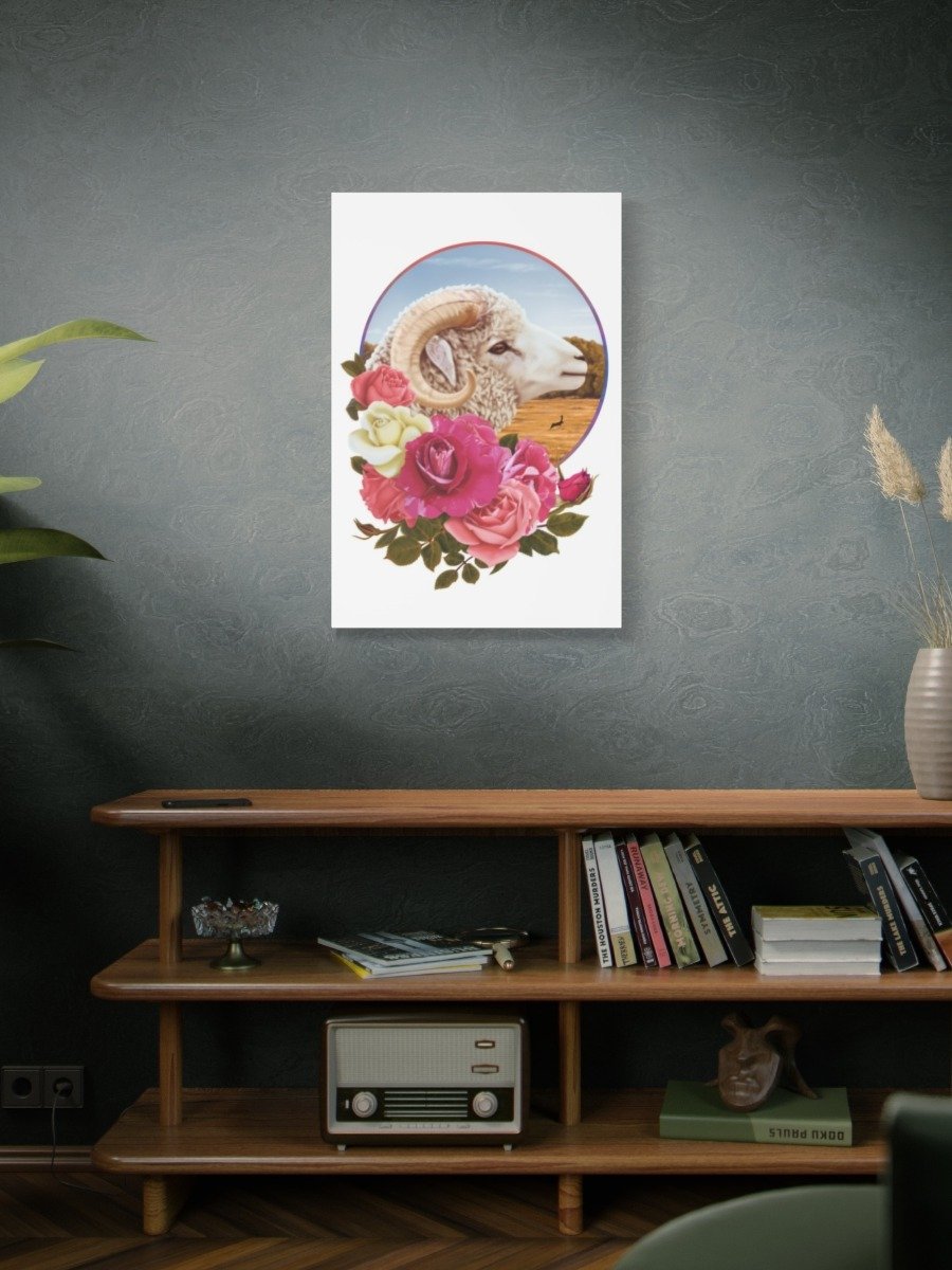 Ram and Roses - Soft Realism Art Print product image (4)