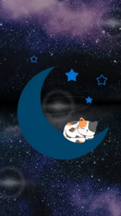 Moon Cat Animated Mobile Background product image (1)