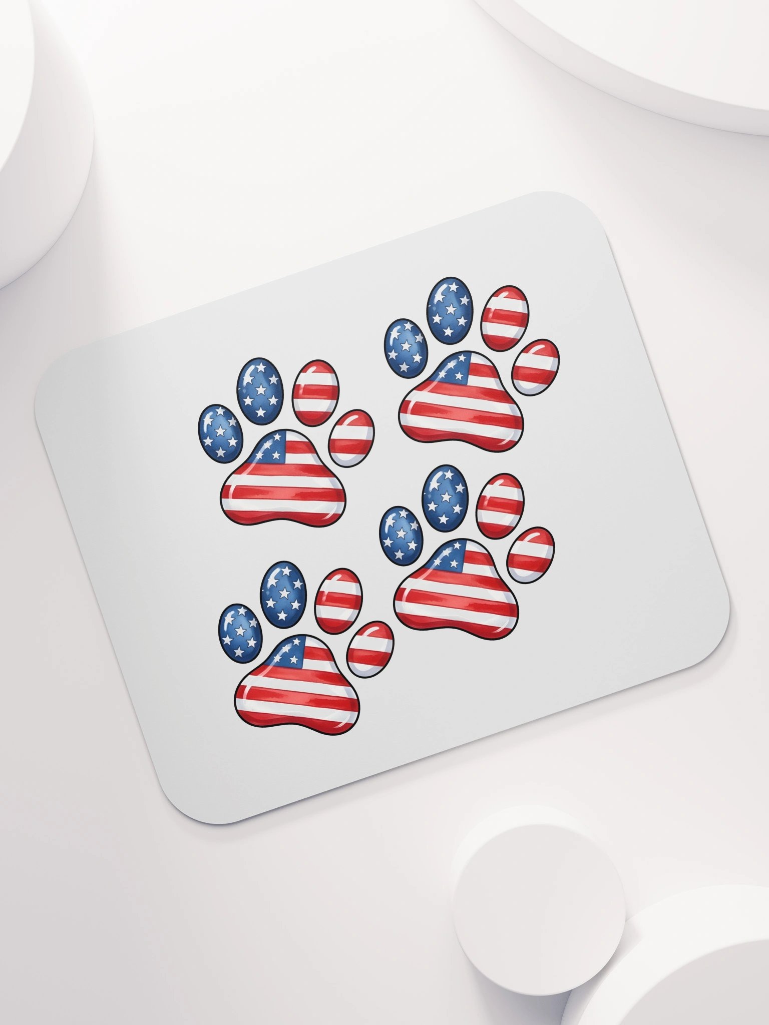Patriotic Paw Prints Mousepad product image (7)