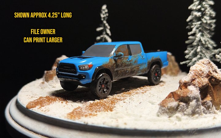 3rd Gen Tacoma Short Bed With Scoop - 3D Print File product image (2)