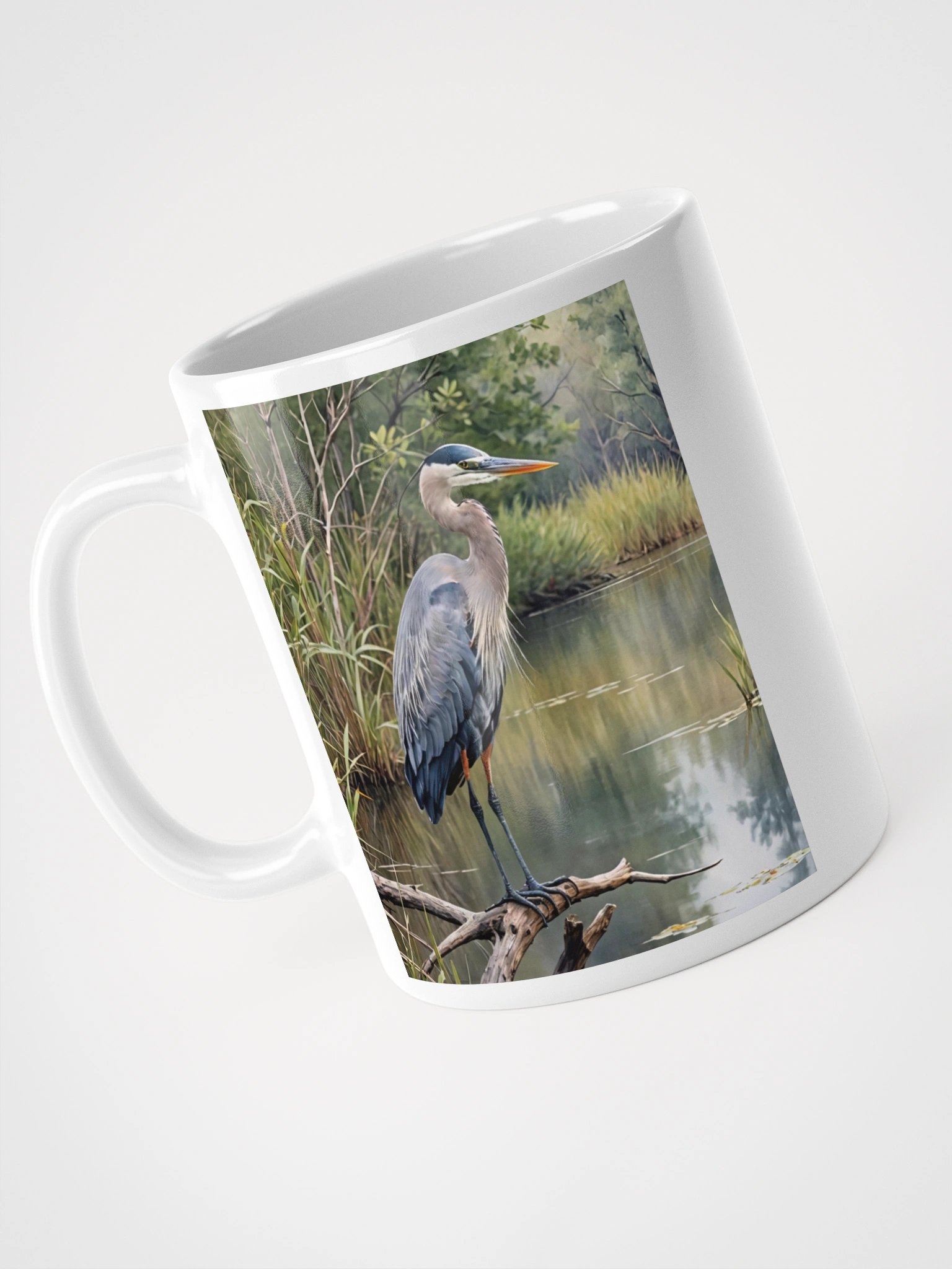 Great Blue Heron | Bird Coffee Mug product image (6)