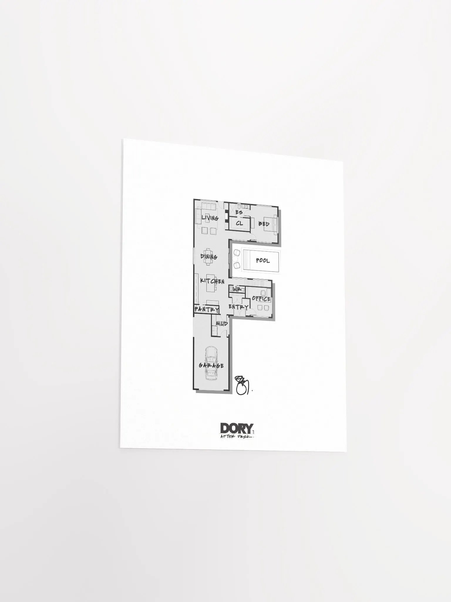 Alphabet Floor Plan Poster - F product image (3)